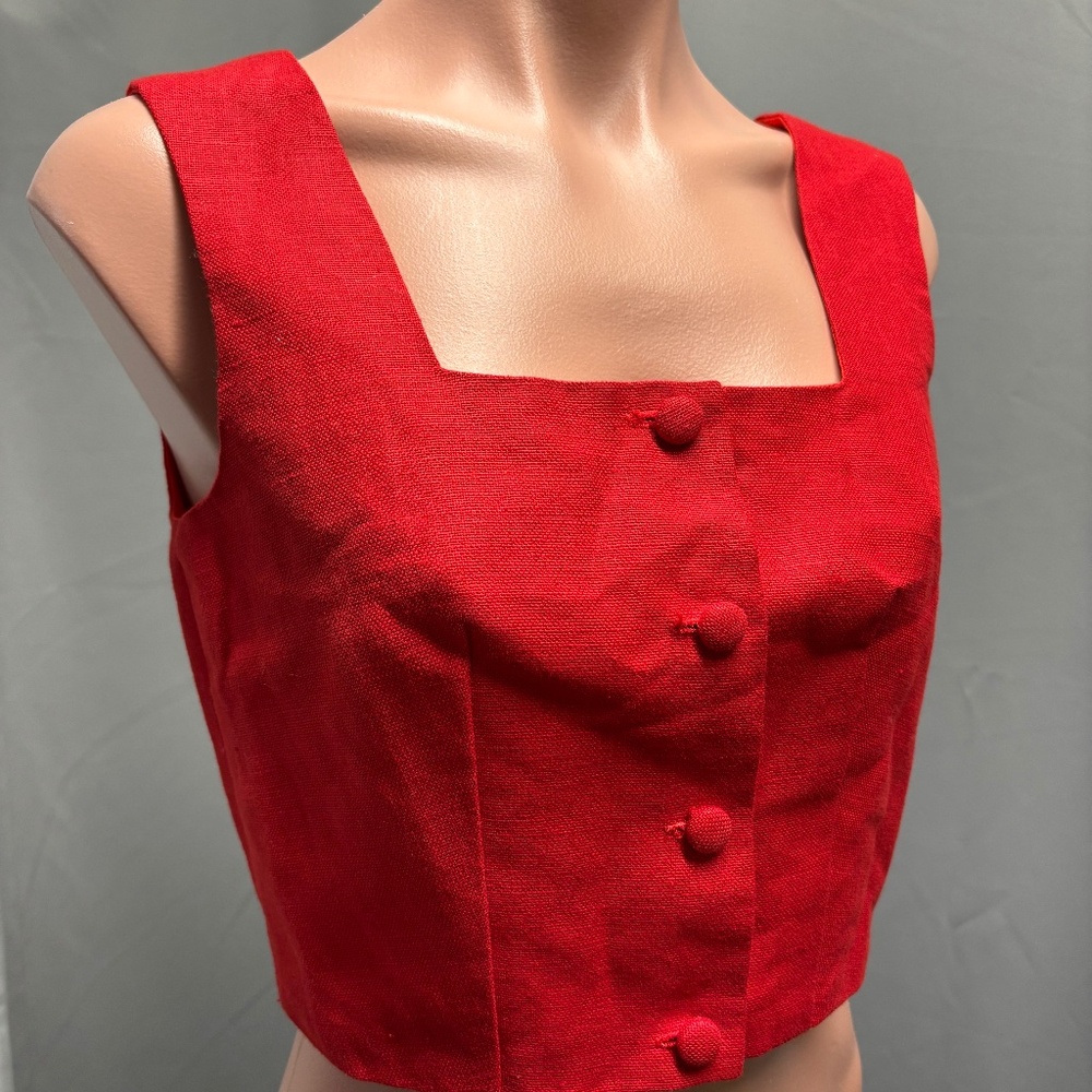 Red cotton top